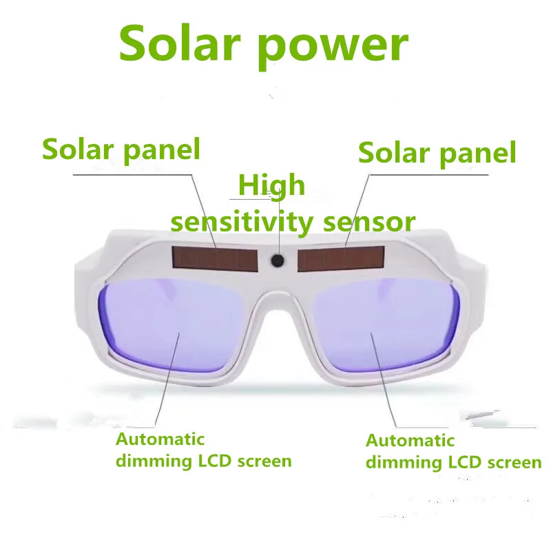 Защитная маска, автоматические очки для глаз, солнечные очки, Толщина 6 мм, объектив, сварочный фотоэлектрический шлем для строительных сварочных работ