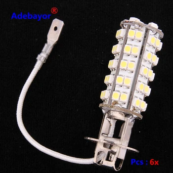 

4x H3 68 SMD LED Car Auto Dental lamp Fog Head Parking Signal Headlight Light Lamp Bulb 12V white wholesale Free Shipping