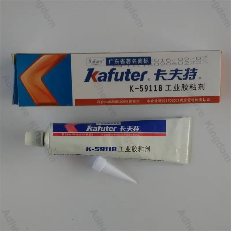 Kafuter 100 г K-5911B промышленных силиконовый клей резиновый промышленных тепловых труб герметик черный