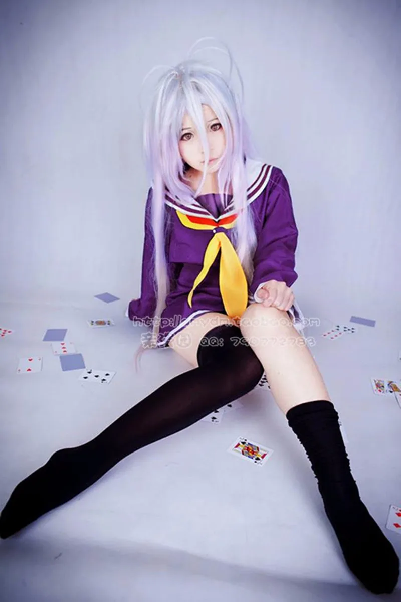 Shiro No Game No Life Косплей Костюм Сора японское аниме школьная форма матросское платье фантазия взрослый женский костюм на Хэллоуин