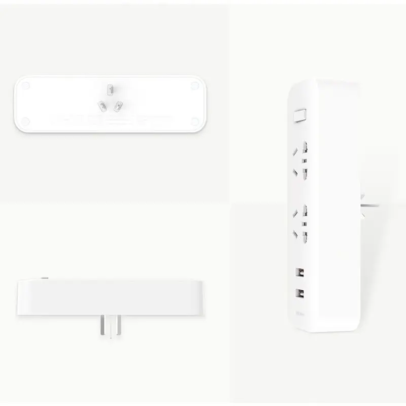 Переходник Xiaomi Mijia с 2 USB портами для быстрой зарядки|Вилки розеткой| |