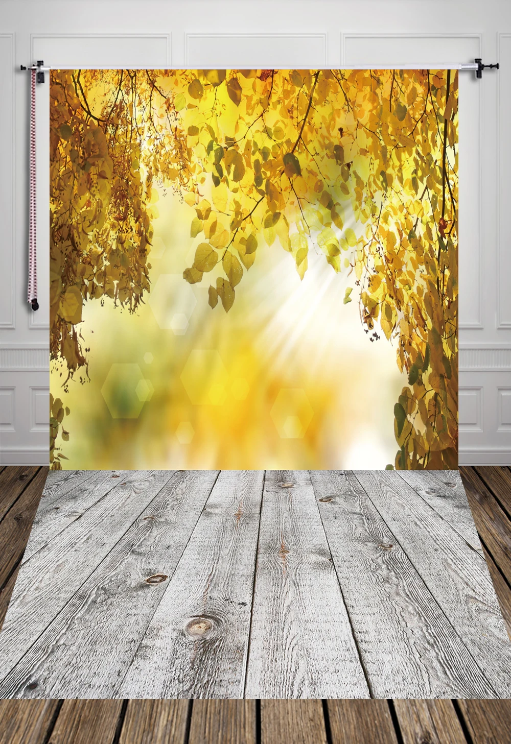 Wholesale autumn Scenery Printed Art fabric Photography backgrounds