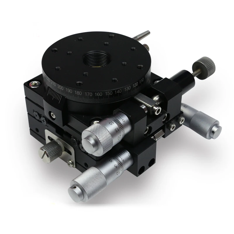 XYRG60 R Manual Cross Rotation Rail Platform High Precision Micrometer