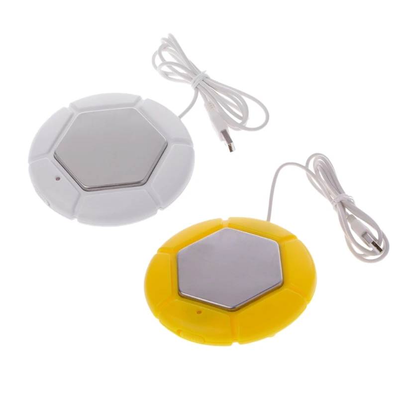 

Creative Portable USB Hot Drink Cup Mat Warmer Plate Pad For Home Office Desktop