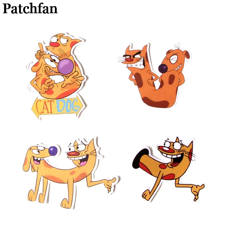 Patchfan 14 шт. наклейки Catdog для скрапбукинга, ноутбука, скейтборда, мотоцикла, украшения дома, наклейки на стену автомобиля, значки A2007