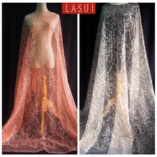 LASUI продукт ручная бисерная и цветочная блестящая пудра для женское вечернее платье 2 цвета золото и оранжевый красный X0238