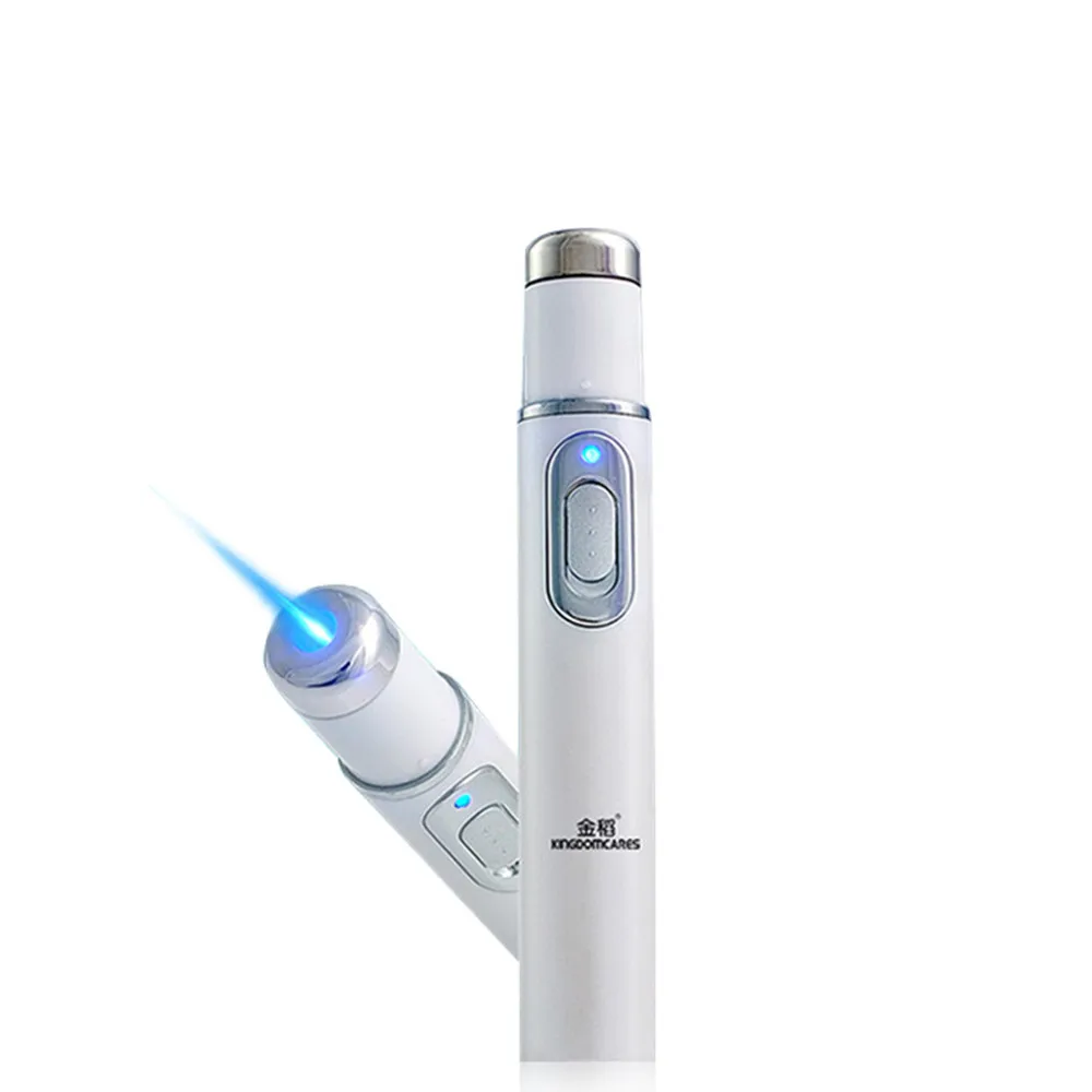

New Medical Blue light Therapy Acne Treatment Pen Portable Wrinkle Machine Durable Soft Scar Remover Face Care KD-7910