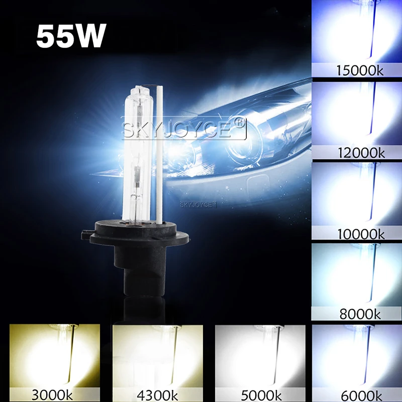 SKYJOYCE 55W hid kit xenon H11 6000K 12V HID Slim Ballast 55W H1 H7 H3 9005 9006 4300K 5000K hid headlight bulbs conversion kit (9)