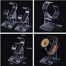 Прозрачный акриловый стенд для часов Дисплей держатель стойки инструмент прозрачный Пластик наручные часы Дисплей Держатель Показать чехол Подставка для инструментов