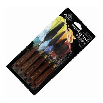 

Phoenix 5PCS Set Stainless Steel Spatula Baking Pastry Tool Mixing Scraper Pack Art Scorper Oil Scraper Painting Shovel Palette