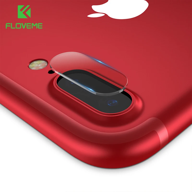 Kopen FLOVEME Camera Lens Protector 9 H Gehard Glas Voor iPhone 7 Plus Mobiele Telefoon Accessoires HD Foto Transparant Kristal Film