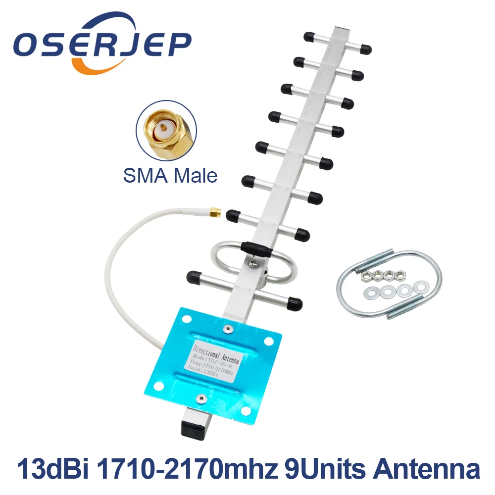 13dbi 3g 4g антенна Yagi наружная 13db Lte внешняя N/f Женская Sma Мужская для ретранслятора