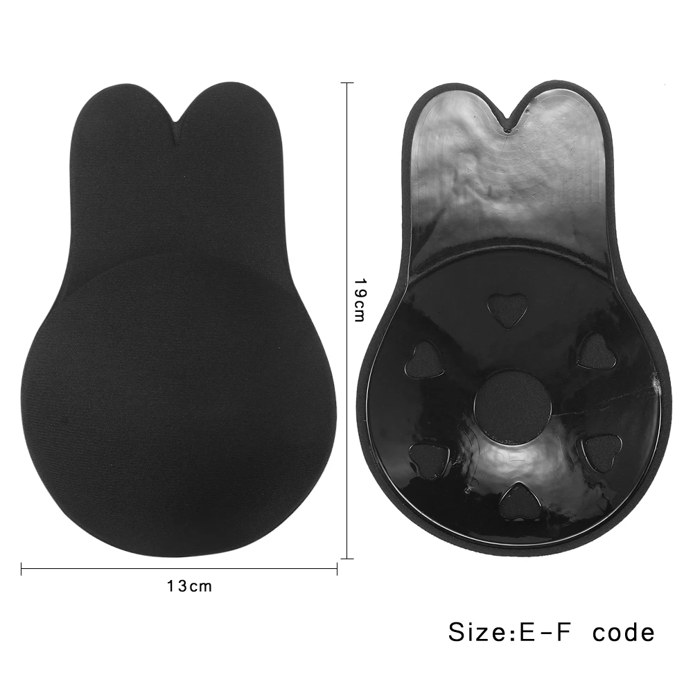 Подушечки для бикини, купальники для женщин, бюстгальтер, самоклеющиеся, поднимаются, лента, подъемная наклейка на грудь, купальник, покрытие для сосков, бикини, аксессуары GYH - Цвет: Black EF