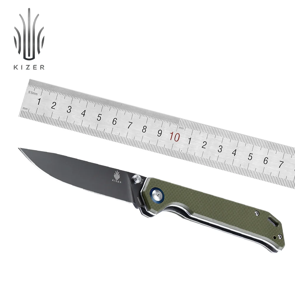 

Kizer mini folding knife Begleiter V4458A2 bushcraft camping knife for rescue high quality edc tools