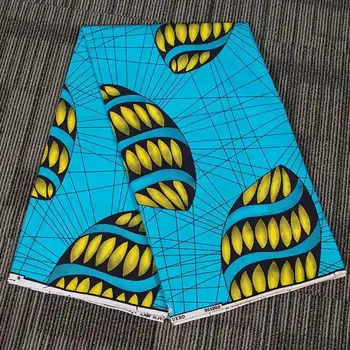 

Blue Printed African Batik Cloth Fabric For Women Dress Men Blazer 2019 New Quality Fashion Nigerian Wax Cloth Fabric 1309.