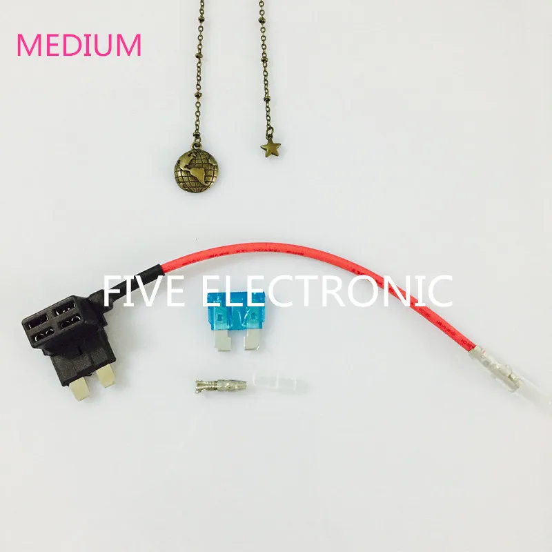 

Medium Auto CAR Fuse box Holder for Auto Car Take electrical appliances With cable plug Free medium fuse & terminal
