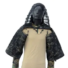 Камуфляжный охотничий костюм, тактический спортивный снайперский скрытый плащ, одежда для улицы, армейский CS тренировочный военный инвентарь