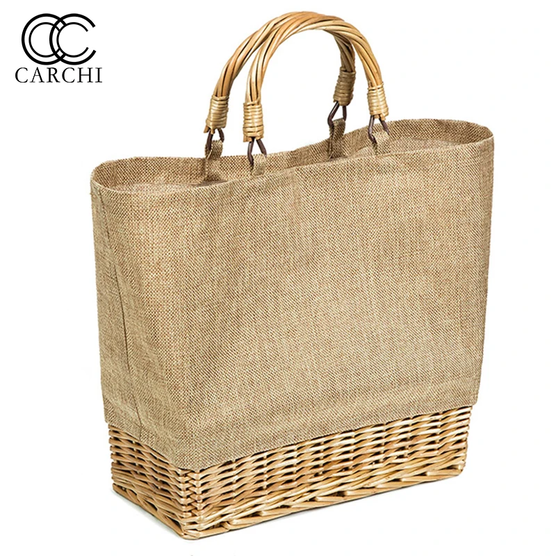 

Women's Handmade Straw belt bag Woven Bag Natural Fashionable PVC Waterproof belt bag Beach Bags Brand New pochete feminina