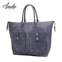 AMELIE GALANTI женские кожаные роскошные сумки, женская сумка, сумка на плечо с несколькими карманами, женская сумка через плечо, классическая женская сумка