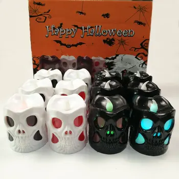 

Halloween Skull Lantern Bar KTV Decorative Props Night Light LED Plastic Lantern