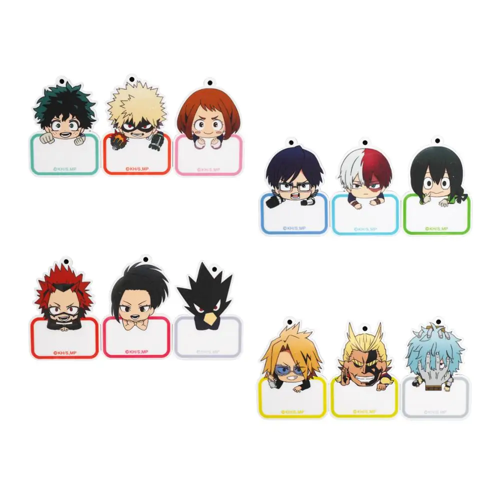 My Hero academic Аниме Boku no Deku Bakugou Katsuki Eijiro SHOTO Tsuyu Fumikage Momo именной ярлык акриловый