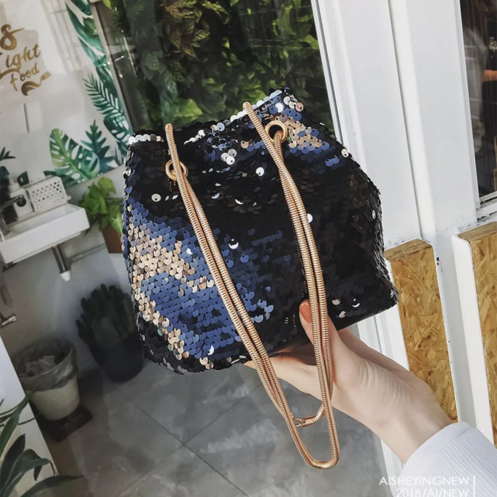 Aelicy роскошная женская сумка на плечо с блестками модная блестящая Большая вместительная сумка-мессенджер на плечо для женщин Bolso