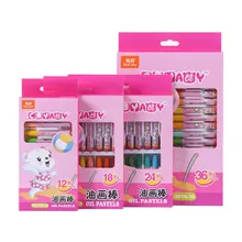 Coloffice креативная масляная пастель детский карандаш детская Кисть цветной художественный граффити детский подарок 12 18 24 36 цветов школьные принадлежности 1 шт