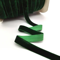 Elegant Velvet Ribbon for Weddings and Gift Wrapping - 5 Yards (Dark Green)