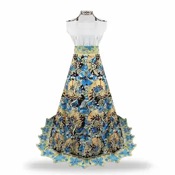 

Charming cotton batik embroidery wax with lace african ankara print fabric for sewing dress WL111111-2