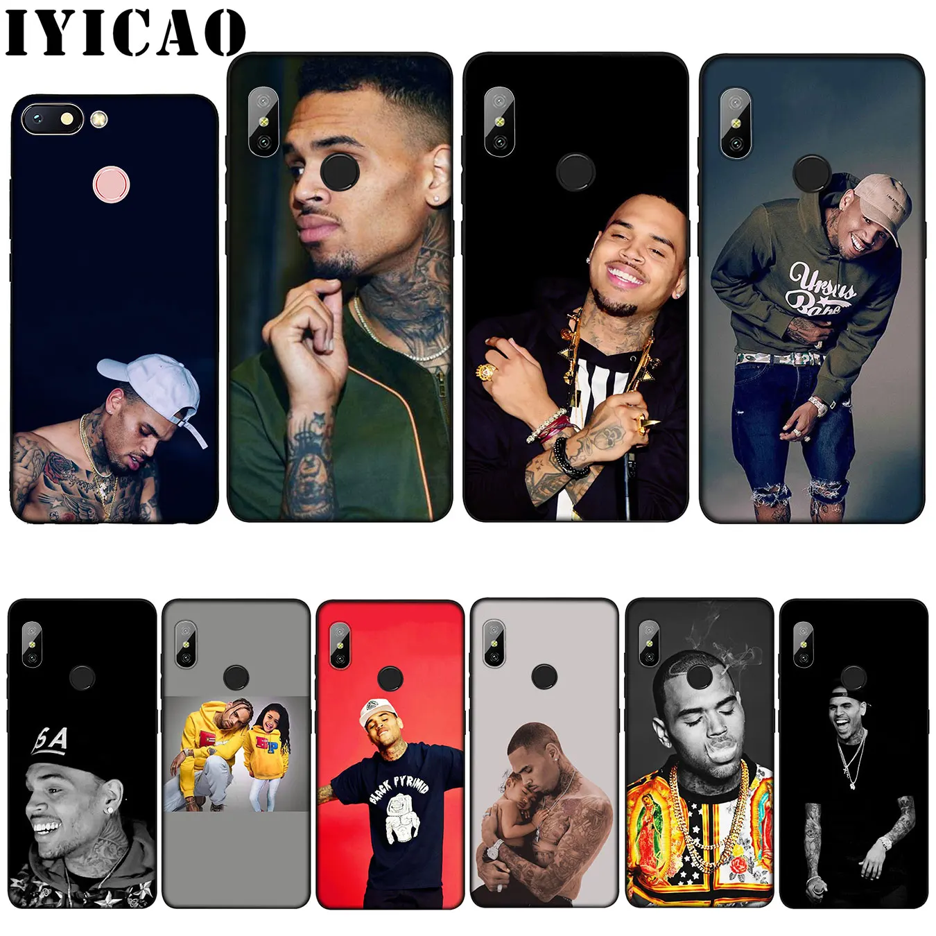 IYICAO Chris Brown xxl tattoo Painted Beautiful Soft Case for Xiaomi Mi 9 8 A2 Lite A1 6 pocophone f1 MAX 3 mi9 mi8 mia2 |