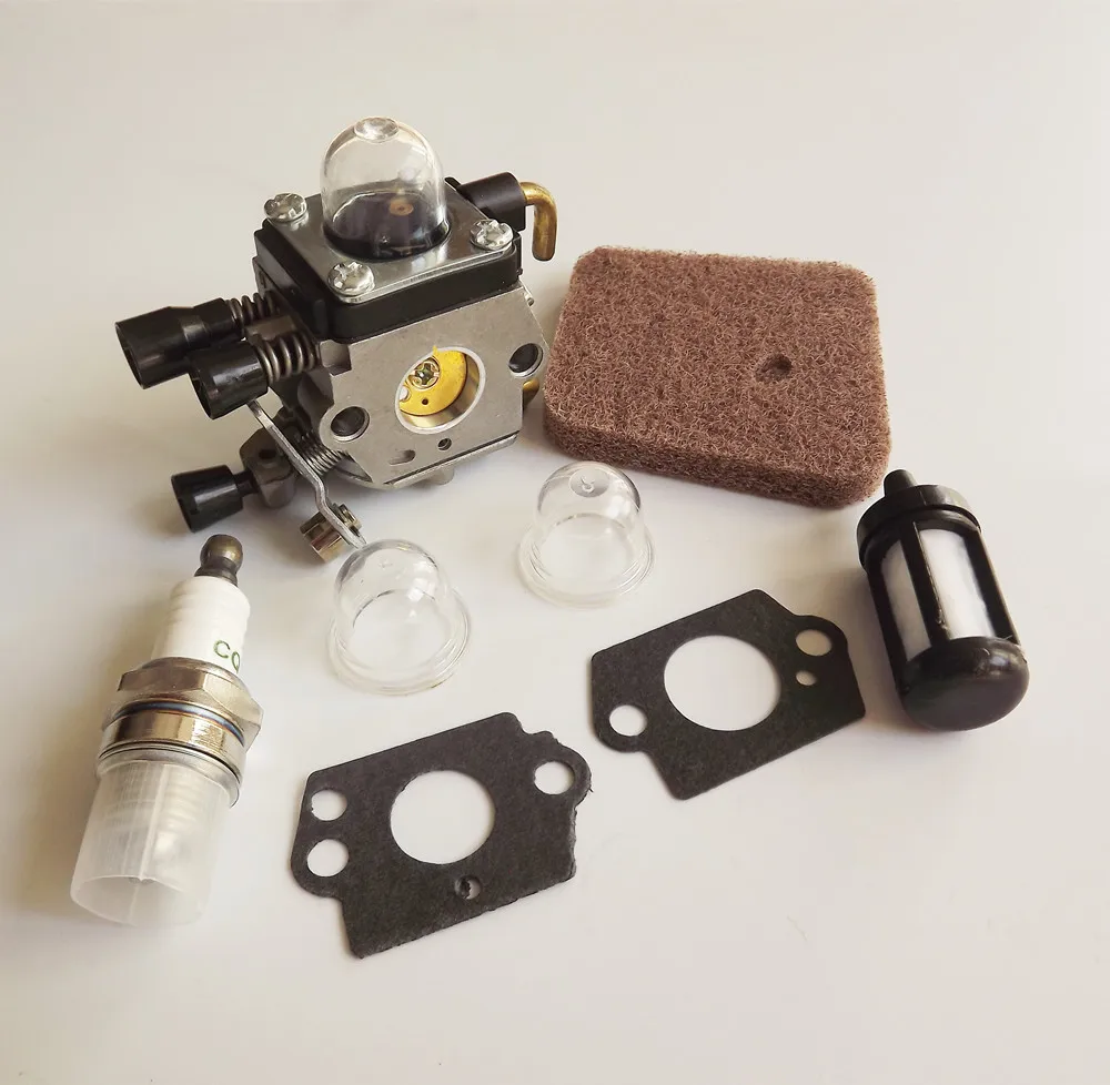 New Carburetor Carb Air Filter Spark For STIHL FS55R FS55RC KM55 HL45