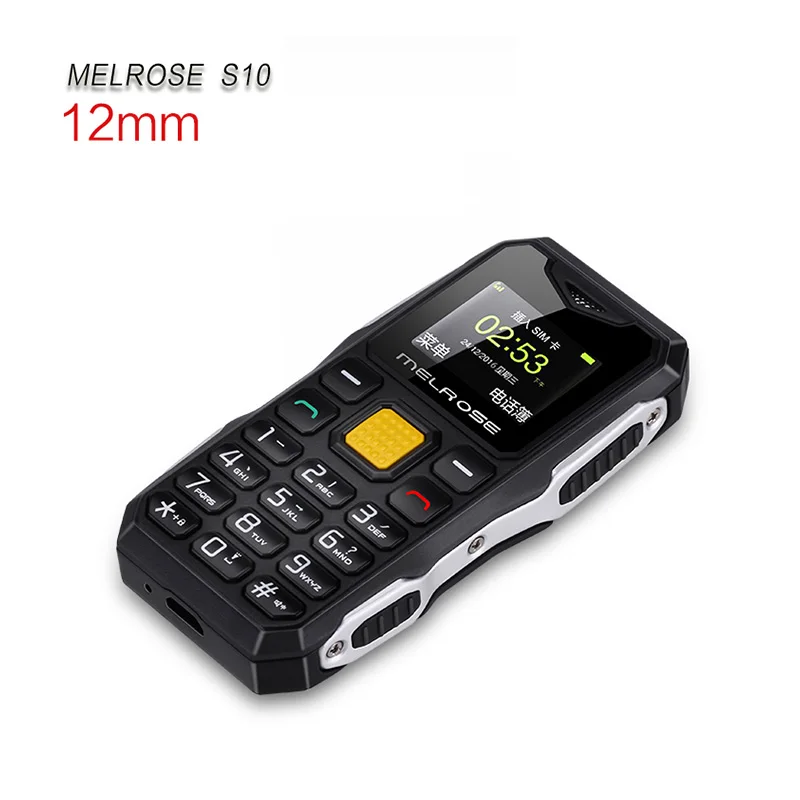  (Gift) Melrose S10 Russian Keyboard Big Voice Bar Simple Mini Cell Phone LED Flashlight FM MP3 Blue