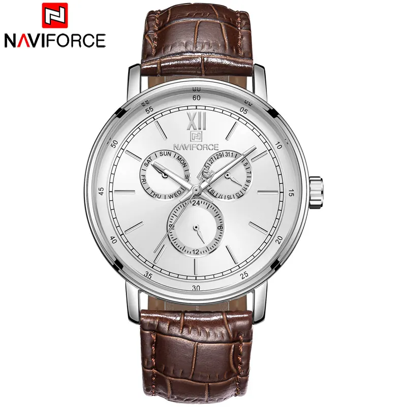 

NAVIFORCE 2018 Top Brand Men Watches Sport Quartz Watches Luminous Hands 30M Waterproof Auto Date Week Display Relogio Masculino