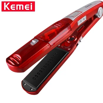 

Kemei KM-3011 Professional Steam Hair Straightener Comb Brush Flat Iron Ceramic Iron Fast Heating Styling Tool Hair Straightener