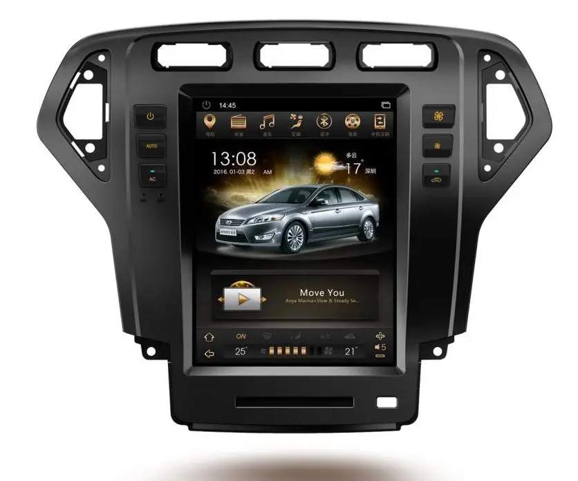 

LaiQi 12.1" Quadcore Car DVD player 1024x768 Car Vertical Screen 32GB ROM Stereo GPS Navigation for Ford Mondeo 2007-2010