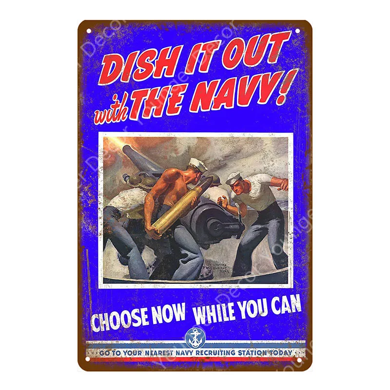Предупреждение о победе американские Морпехи металлическая жестяная вывеска Россия военный политармейский постер с солдатом художественная табличка винтажный домашний декор стен - Цвет: YD6578F