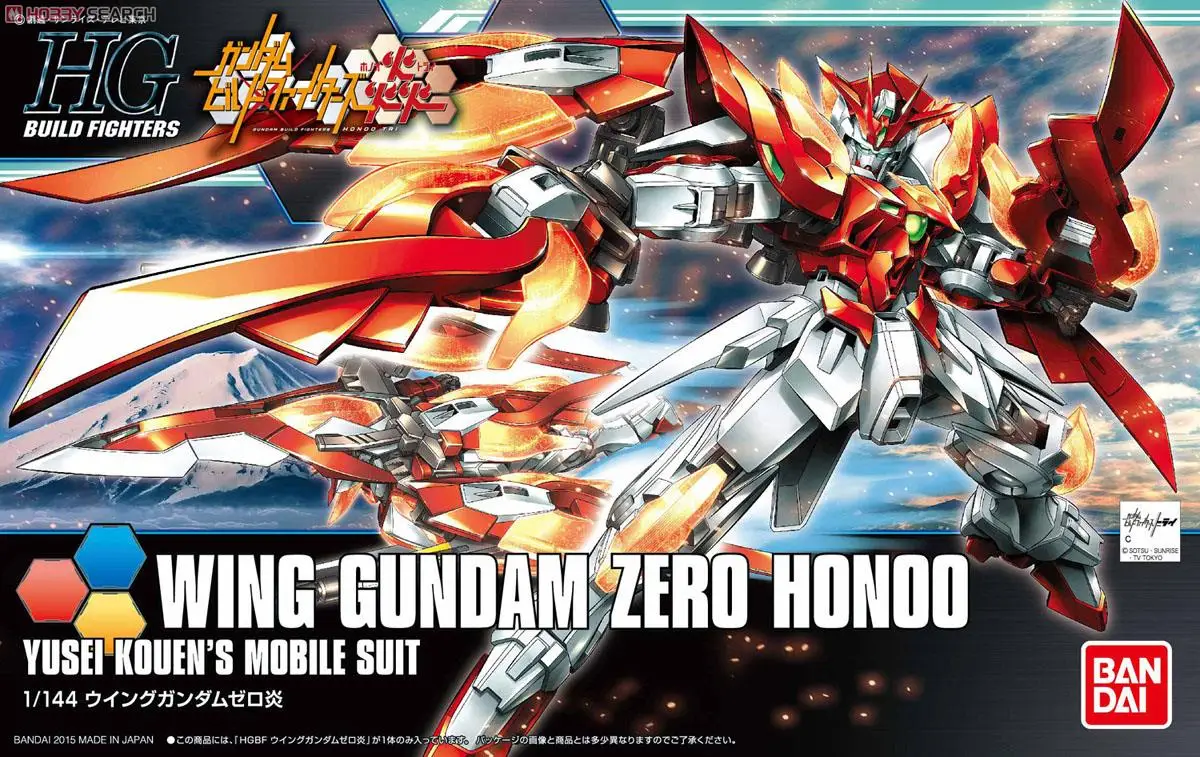 Bandai HGBF 1/144 Wing Gundam Zero Honoo мобильный костюм Сборная модель наборы аниме экшн Фигурки