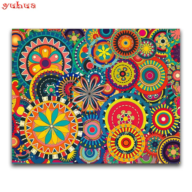 

Full Square Diamond embroidery Cross stitch Cartoon DIY 3D Diamond mosaic color Full Round Diamond painting Strange mandala