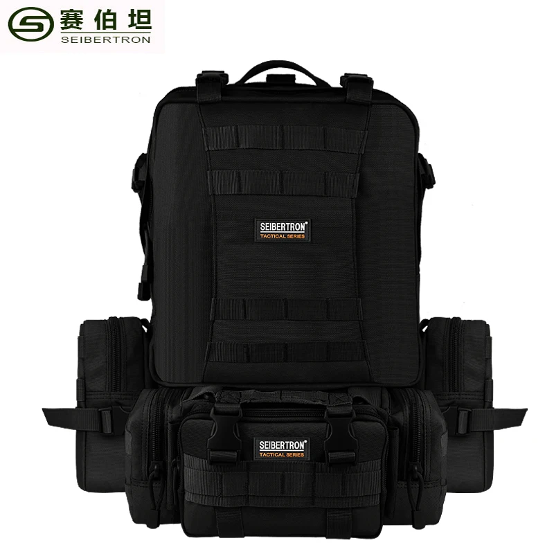 Seibertron Camping Hiking Outdoor Travel Combination Tactical Backpack Mountaineering Men Sport Waterproof | Спорт и развлечения