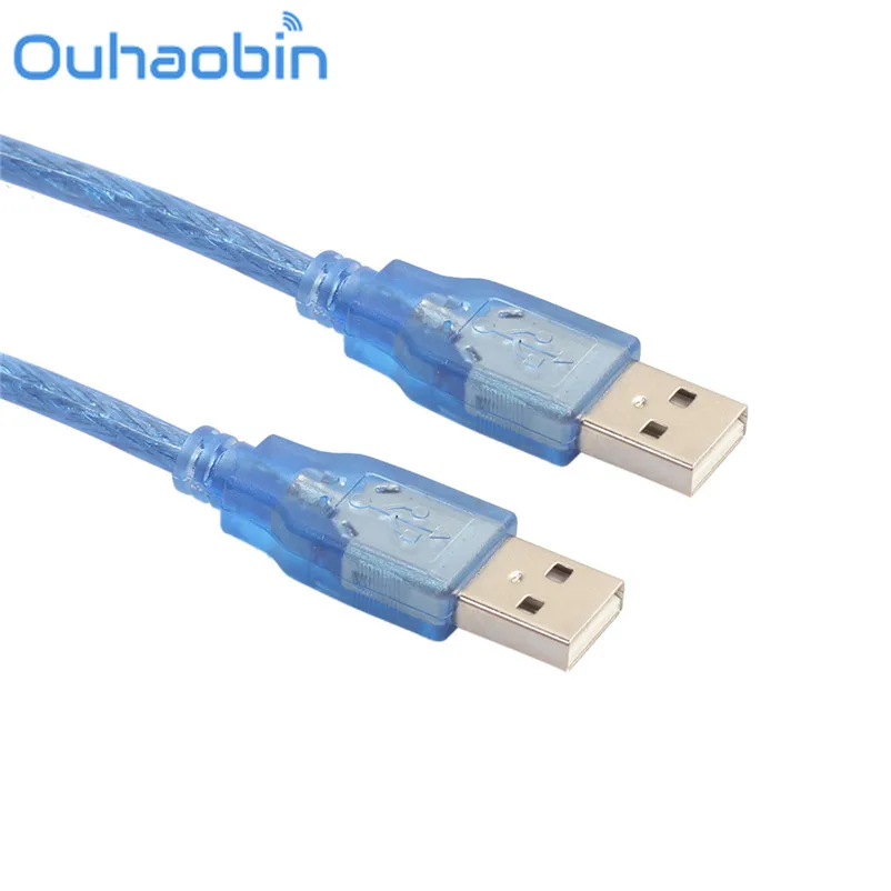 Ouhaobin 0 3 м USB 2 папа-папа медный сердечник кабель жесткого диска для передачи данных