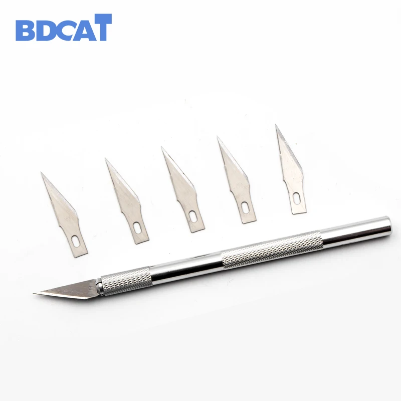 

BDCAT 6 Blades Craft Artwork Cutting Knife DIY Carving Knife Stencil Chiseling Model Repairing Sculpture Scalpel Knife