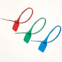 2018Hot 30 шт. контейнеровоз Пластиковые пломбы безопасности аппарата нарушитель блокад пластиковые затяните защитные пломбы Фирменная Новинка 360 мм