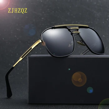 

ZJHZQZ Brand Men's Sunglasses Brand Designer Pilot Polarized Male Sun Glasses Eyeglasses gafas oculos de sol masculino For Women