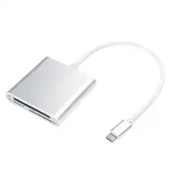 Алюминий USB 3.1 Тип-c 3 в 1 карты sd/cf card/Micro SD Card Reader адаптер для MacBook для ПК смартфон