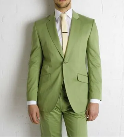 

Custom Made Groomsmen Olive Green Groom Tuxedos Notch Lapel Men Suits Wedding/Prom Best Man Blazer ( Jacket+Pants+Tie) C344