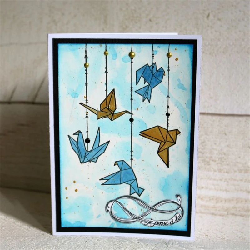 

GJCrafts Paper Crane Cutting Dies for Craft Dies Scrapbooking Card Making Metal Cutting Dies Album Embossing Paper Die Cut