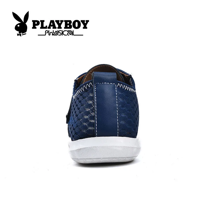 Playboy/Новинка года; Летние воздухопроницаемые мужские кроссовки; Zapatillas Deportivas; цвет серый, синий; повседневная мужская обувь