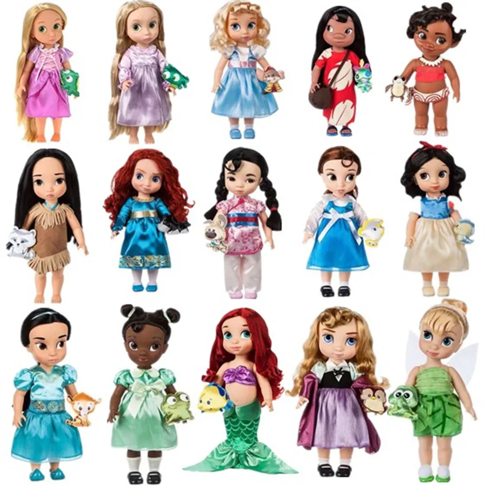 

1pieces/lot 40cm big pvc edition belle cinderella princess rapunzel ariel doll Joints can move furnishing articles Girls toys