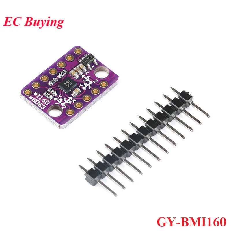 BMI160 GY 6 Axis 6DOF Rate Gyro Gravity модуль датчика акселерометра IIC I2C SPI протокол связи 3