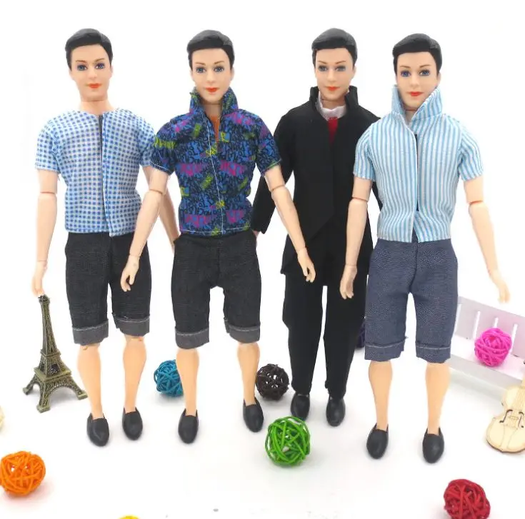 

Summer Wear Sportswear T shirt + Short pants Clothes set Outfit Clothing For Barbie Boy Ken Doll Toys for Children